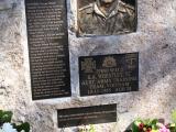 One of our memorial plaques in a cemetery